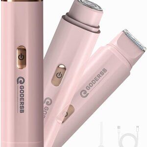 Bikini Trimmer for Women, Waterproof Electric Bikini Shaver Cordless Recharge Ra